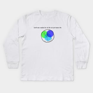 Save the planet Kids Long Sleeve T-Shirt